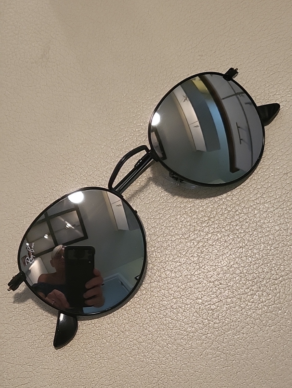 Ray-Ban RB3637 New Round Sunglasses Black / Green Mirror